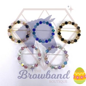 Custom Crystal Colour Wreath Stock Pin