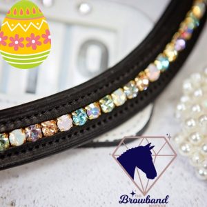 Rainbow Unicorn Inset Preciosa Crystal Browband