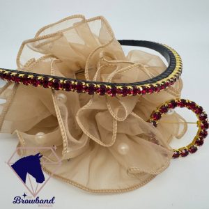 Ruby Single Row Preciosa Crystal Browband