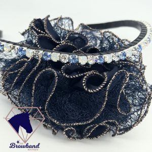 Crystal, White Opal and Light Sapphire Single Row Preciosa Crystal Browband