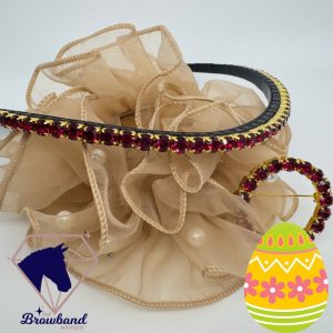 Ruby Single Row Preciosa Crystal Browband