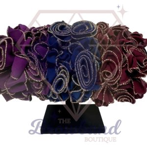 Rose Organza Hair Scrunchies